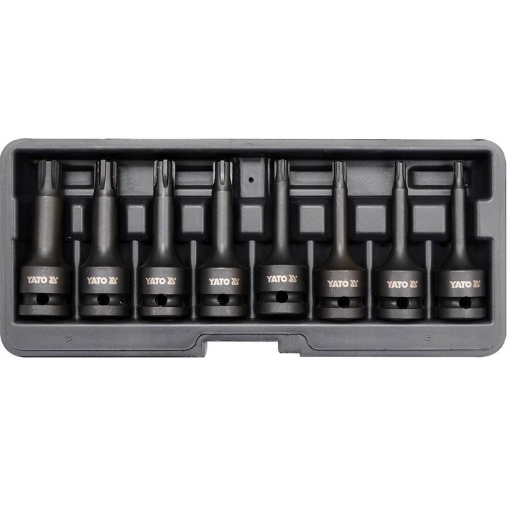Yato gépi dugókulcs készlet Ribe M5-M13 8 db-os 1/2"