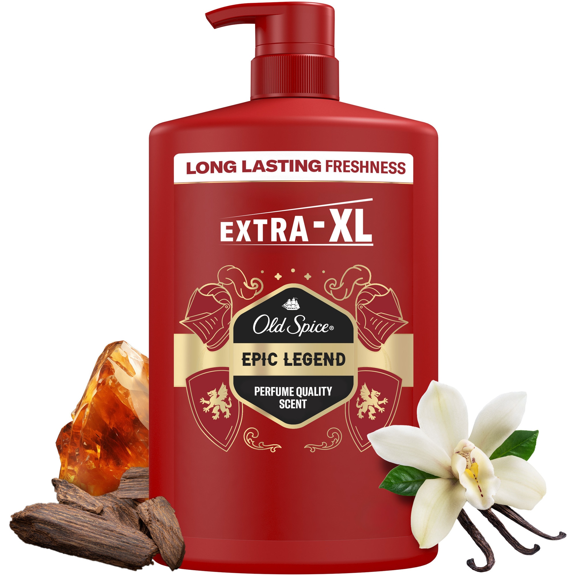 Gel de dus si sampon 3-in-1 Old Spice Epic Legend, 1000 ml - eMAG.ro