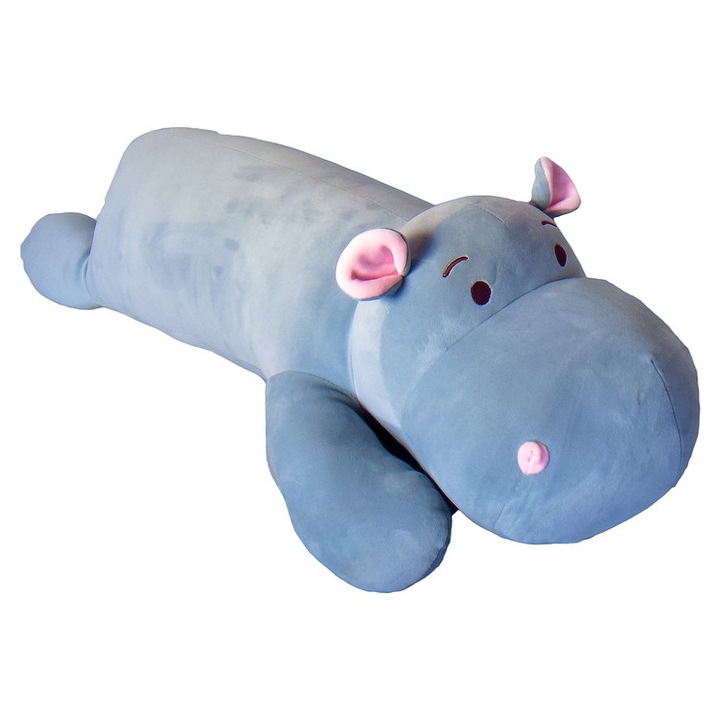 Hipopotam de plus pentru dormit, 90 cm