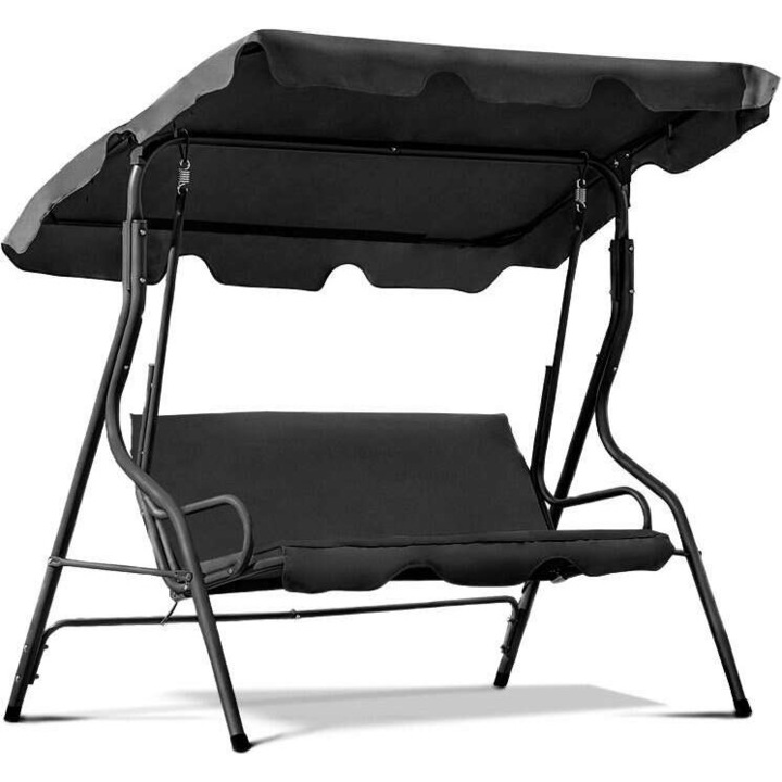 Balansoar Funfit Garden Relax 3 persoane - negru