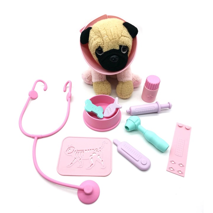 Set de doctor veterinar din silicon pentru copii – Joaca educativa