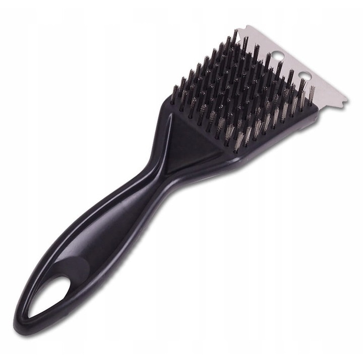 Perie CKAYT cu spicul pentru curatarea gratarului – otel inoxidabil, maner din plastic