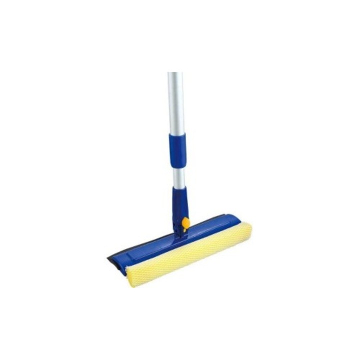 Racleta Geam Burete Cu Lamela Cauciuc-Burete 25 Cm, Coada Telescopica 95 Cm (Rga)- 003329