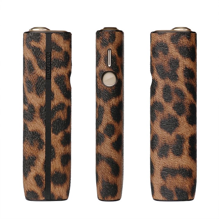 Husa Pentru IQOS Iluma One Leopard Maro – Protectie Anti-Soc si Rezistenta la Zgarieturi, TPU + PU + PC