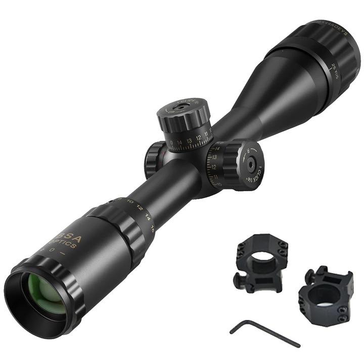 Регулируема, осветена оптика, 20мм, алуминиева конструкция, водоустойчива, 35.56x5.08см