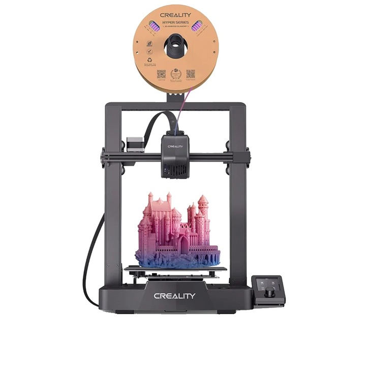 3D принтер Ender 3 V3 SE, автоматично нивелиране, директно екструдиране, 220x220x250мм, 0.4мм