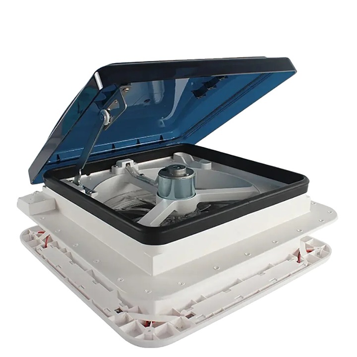 Ventilator, alb, 280x280mm, 10 palete, cu LED-uri