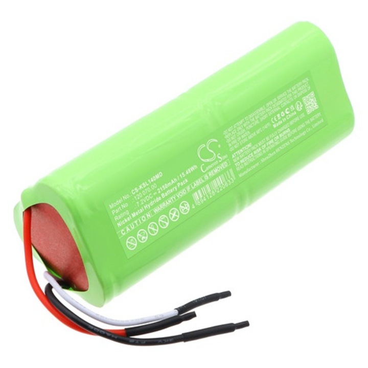 Cameron sino ni-mh akkumulátor, 7.2v, 2150mAh, kompatibilis kowa 120070.00 zöld-vel