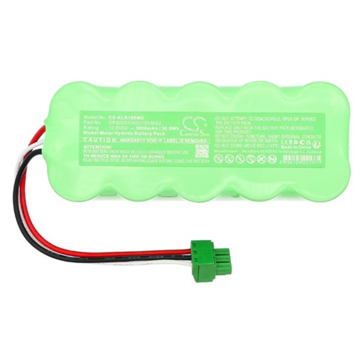 Cameron sino ni-mh akkumulátor, 12.0v, 3000mAh, kompatibilis kalos gp300schsv10ymxz zöld-vel