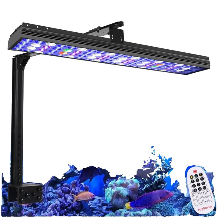 Lumina pentru Acvariu, S54 cu Brat, Spectru Complet, 60W, 60cm