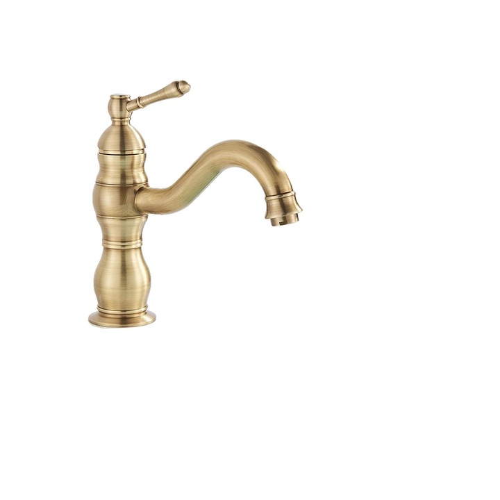 Szaniter csaptelep, kortárs design, tartós sárgaréz szerkezet, antik bronz felület, 21.5x10.5cm