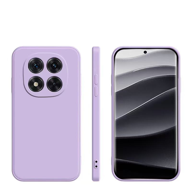 Husa pentru Xiaomi Redmi Note 14 Pro, silicon lichid, protectie sporita, violet deschis