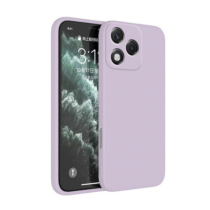 Husa pentru Honor 400 Lite, silicon lichid, protectie sporita, violet deschis