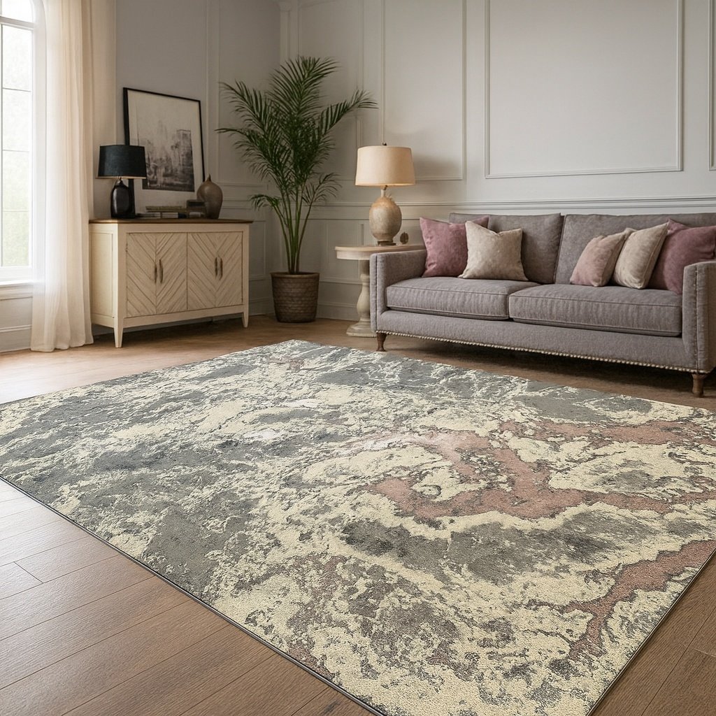 M2kaltesh Roz Covor LIVARIO 80 x 150 cm Buse Fulgerul Roz Pudra, Certificat Oeko ...