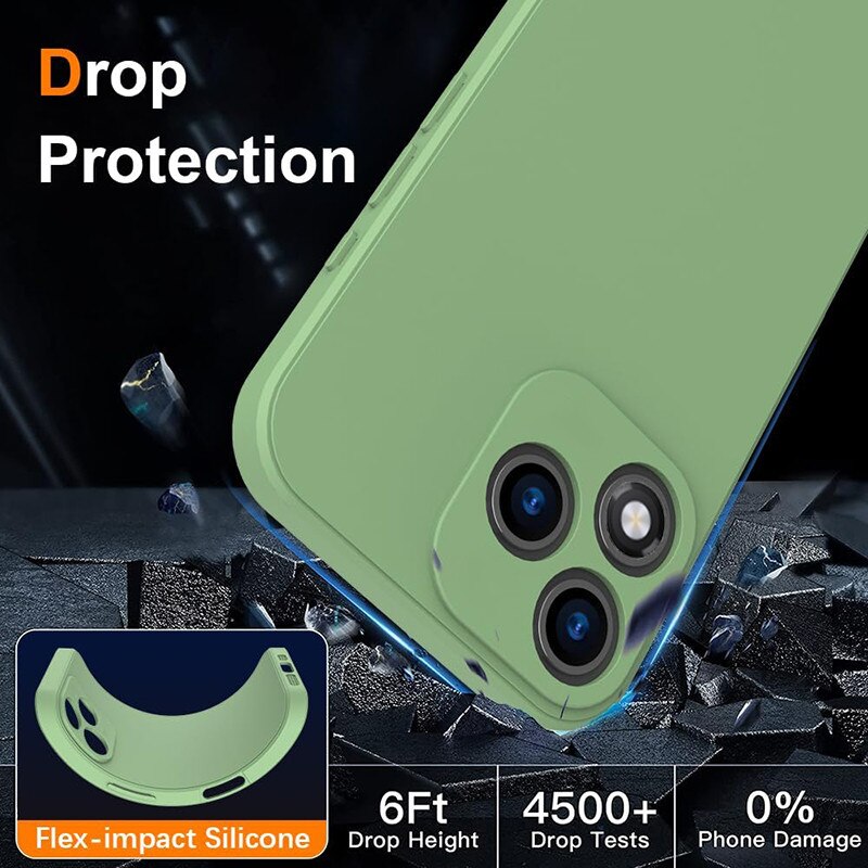 Husa pentru Honor 400 Lite, silicon, verde
