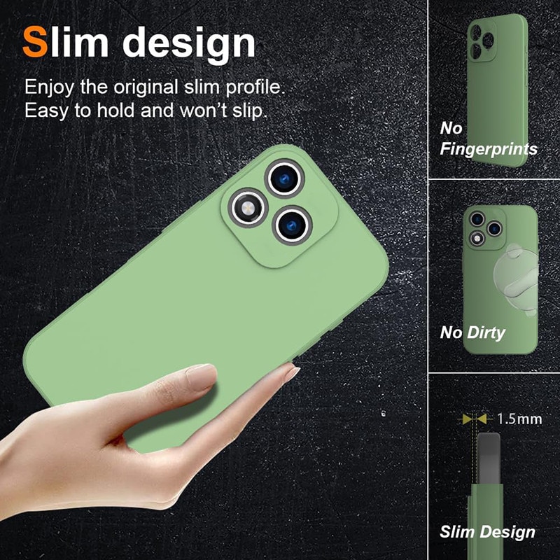 Husa pentru Honor 400 Lite, silicon, verde