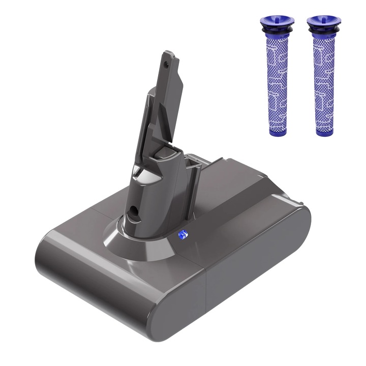 Baterie de schimb 6000mAh, compatibila cu mai multe modele de aspiratoare, tehnologie rapida de incarcare, 21.6V