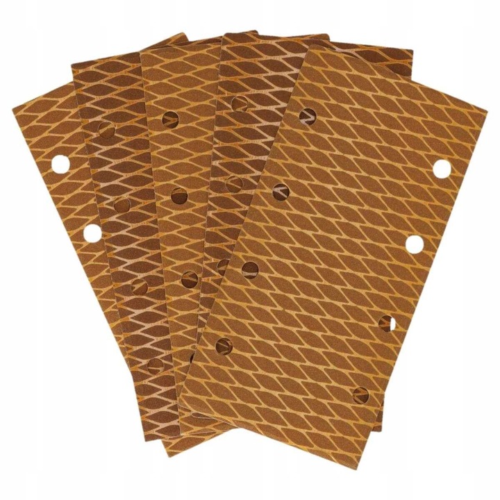 Csiszolópapír eltömődésgátló, Dedra, 92x182mm, 60-as szemcseméret, 5 darabos készlet