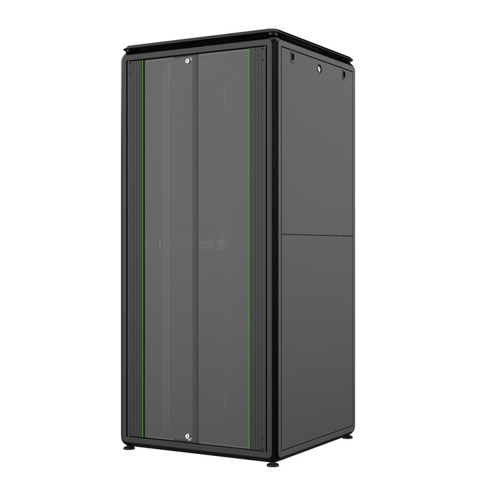 LanView 19" 36U fém rack szekrény, 800x800x1786mm, fekete