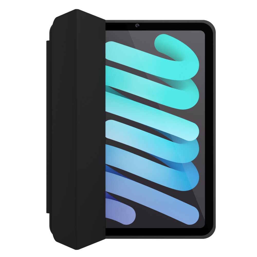 Husa tableta Next One pentru iPad Mini 6, neagra, cu suport pentru Apple Pencil, functie de suport