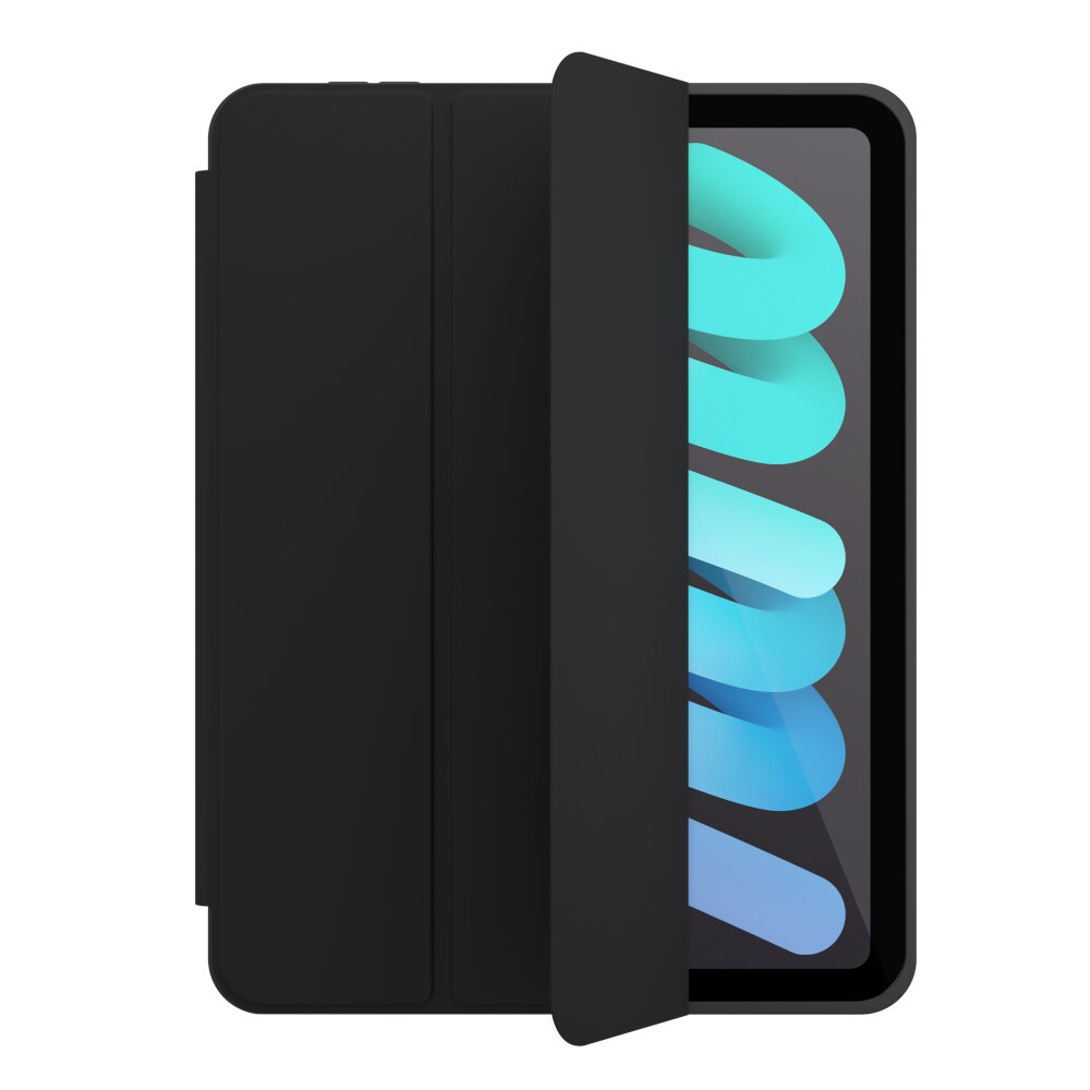 Husa tableta Next One pentru iPad Mini 6, neagra, cu suport pentru Apple Pencil, functie de suport