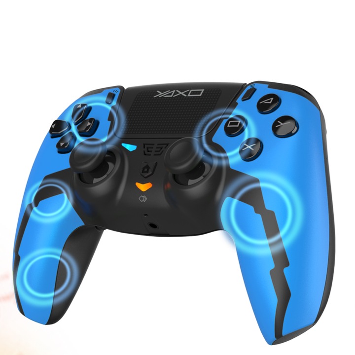 YAXO Hornet Fury Elite vezeték nélküli kontroller, Bluetooth 5.0, USB-C, kék, 1200 mAh