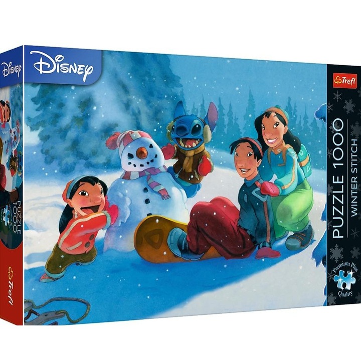 Пъзел 1000 елемента Коледен Стич, Трефл, 683x480мм, екологичен