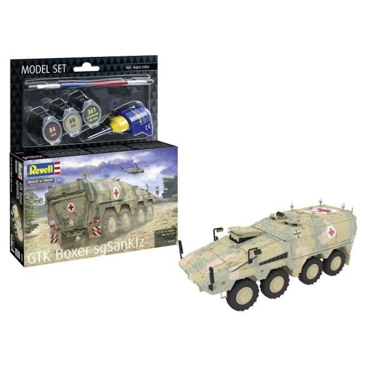 Revell GTK Boxer sgSanKfz katonai makett, 1:72, 111 darab, 11cm