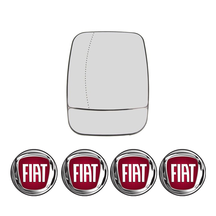 Sticla oglinda exterioara Stanga FIAT TALENTO din 2016 - 2016, auto, cu incalzire, Cri-Flo, 4 stickere auto FIAT