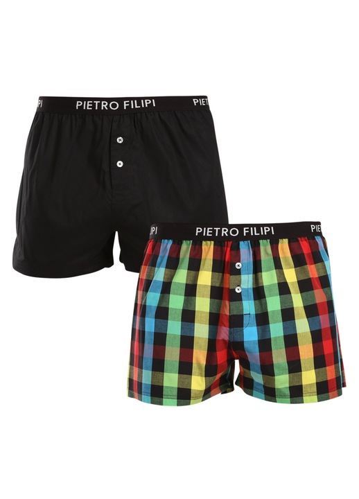 Pachet 2 chiloti barbatesti Pietro Filipi, multicolor, bumbac, croiala confortabila