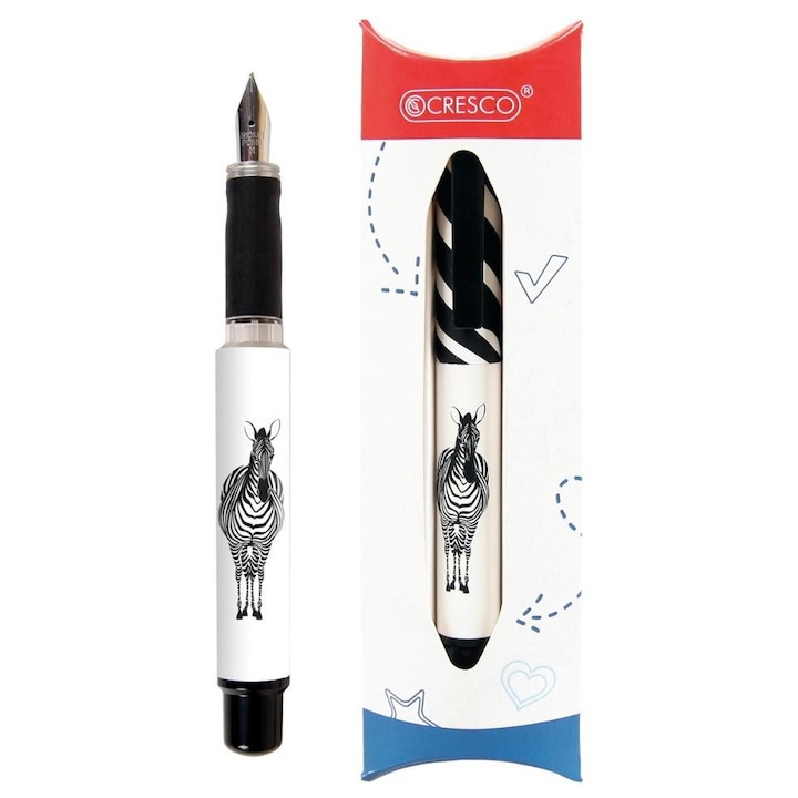 CRESCO Go Pen töltőtoll, irídium M, profilozott tartóval, kartondobozban