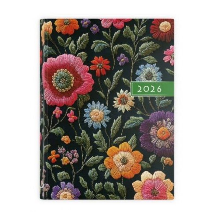 Agenda 2026, A5, colorat, cu citate zilnice, fiecare zi pe o pagină