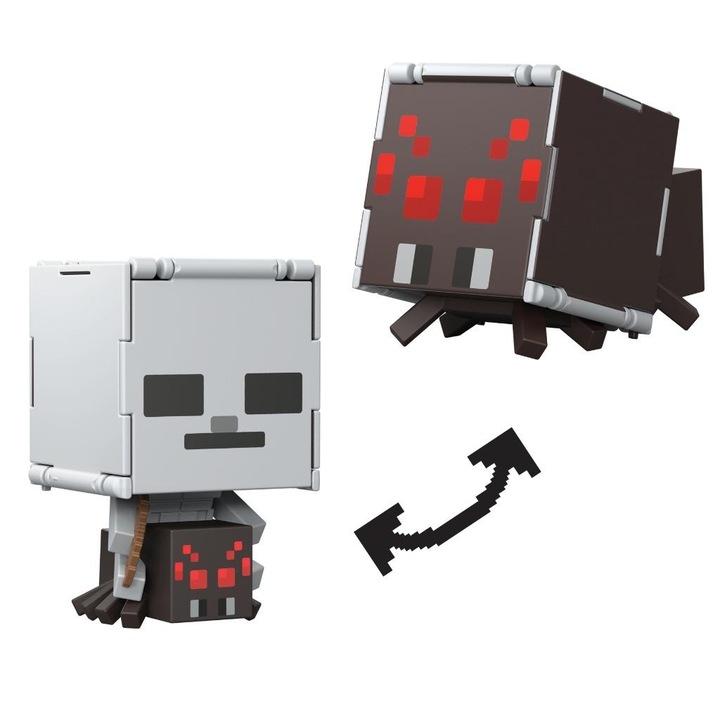 Figurina Minecraft Flippin' Figs, Mattel, pentru copii