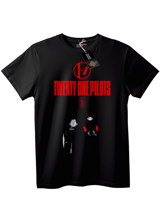 Férfi póló Twenty One Pilots, Fekete, XL