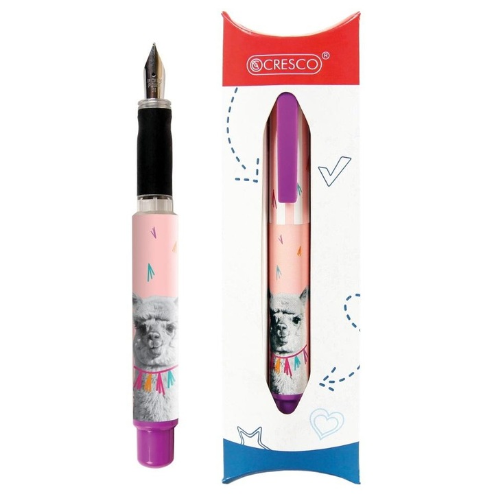 CRESCO Go Pen töltőtoll, ergonomikus tartó, szabványos patronok