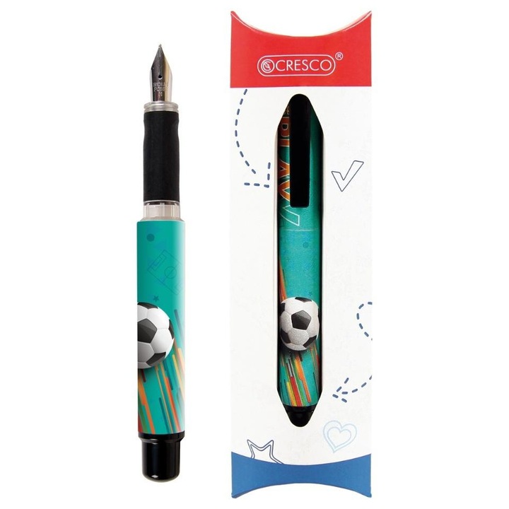 Stilou CRESCO Go Pen, 0.7mm, suport ergonomic
