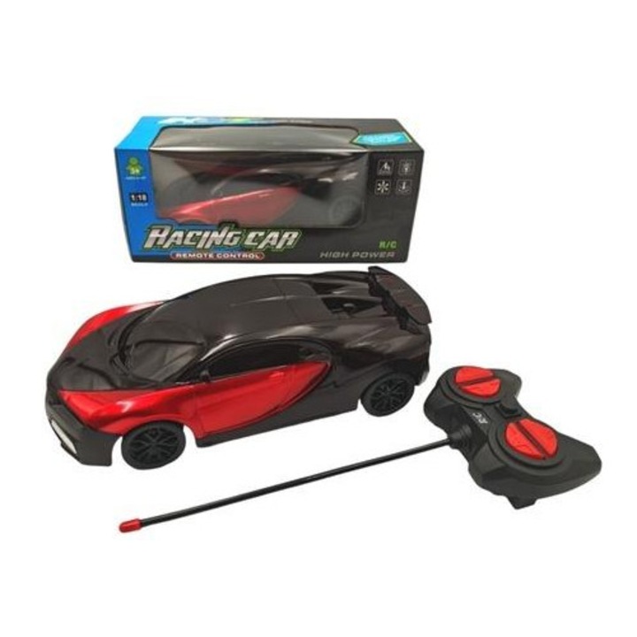 Masinuta Bugatti R/C, CIUCIUBABKA, cu lumini, din material durabil, alimentare 5xAA