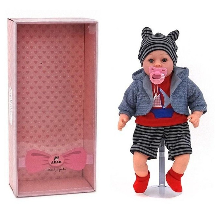 Papusa, Adar, 45cm, canta si vorbeste in limba romana, 46.5x22x13cm