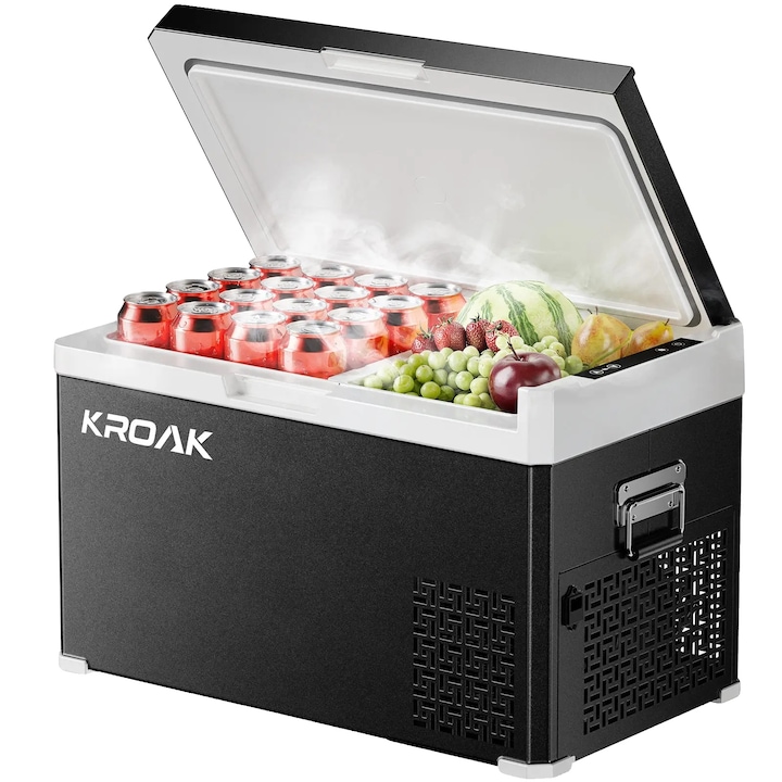 Frigider auto, 30L, racire rapida, design cu doua zone, durabilitate ridicata