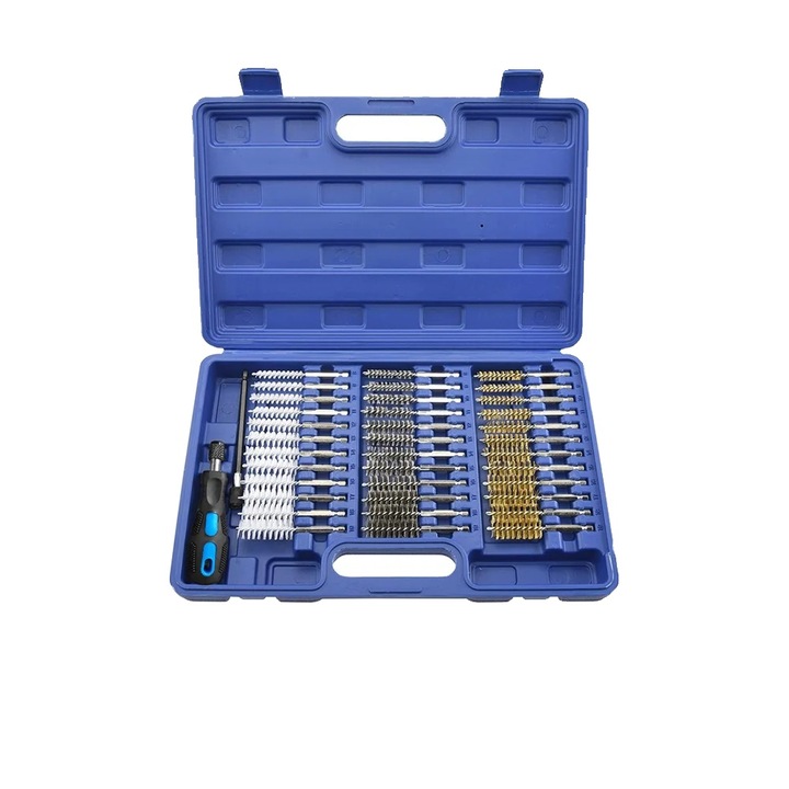 Set perii de curatare, 38 bucati, design ergonomic, inox, 40x26x6cm