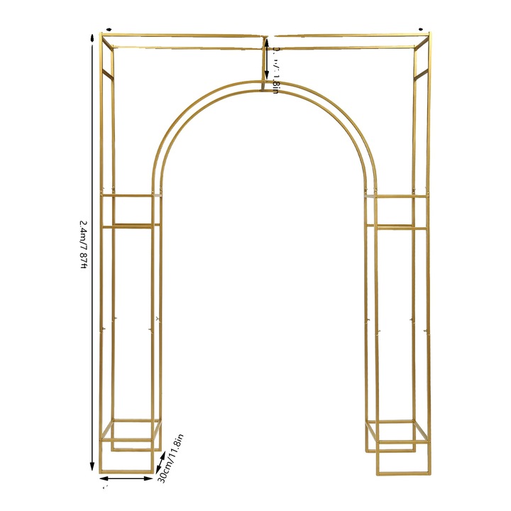 Stativ de fundal, design personalizabil, aurie, 1.8m x 2.4m