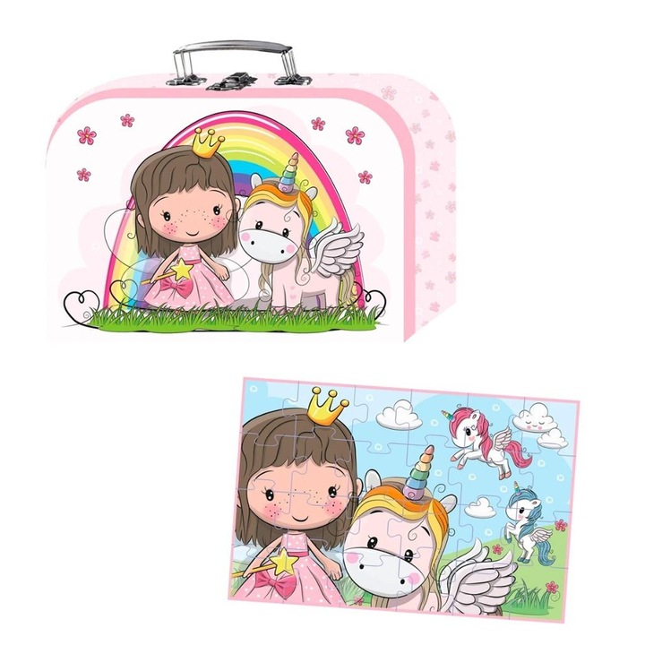Пъзел в куфар Barbo Toys, 24 елемента, 40x60см, за деца 3+