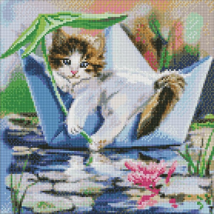 Set de mozaic Ideyka, Relaxare in vara, 40x40cm, culori variate