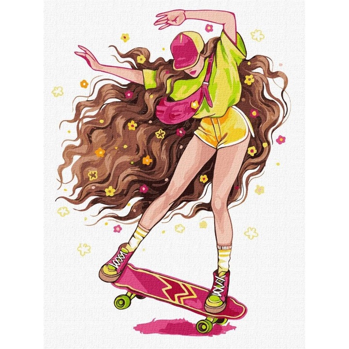 Set pictura pe numere, Ideyka, Shih Tzu stilat, 30x40cm