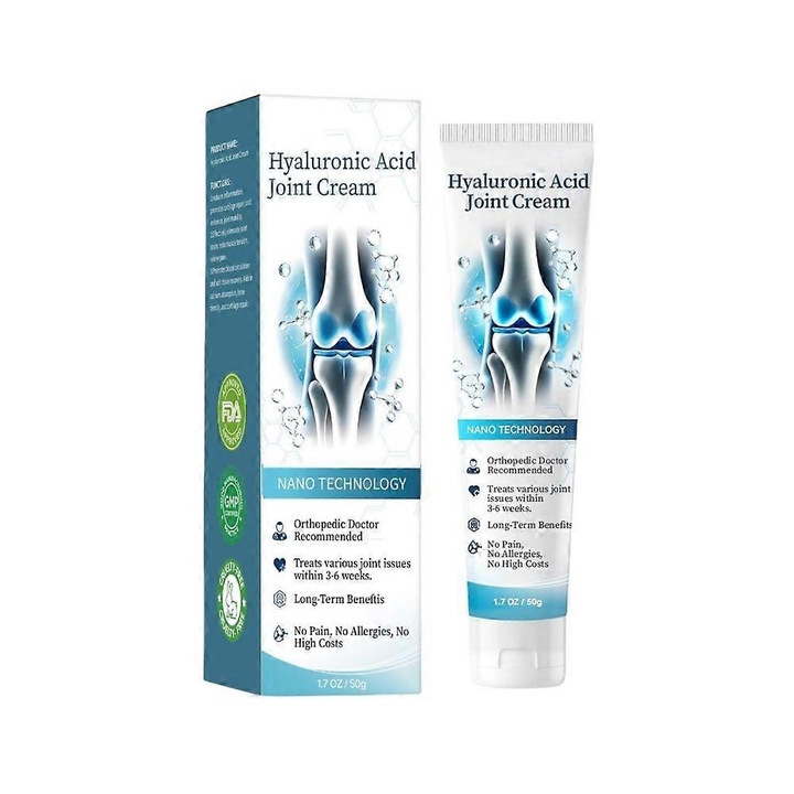 Crema pentru articulatii cu acid hialuronic, ingrijire avansata, non-grasa, 50g