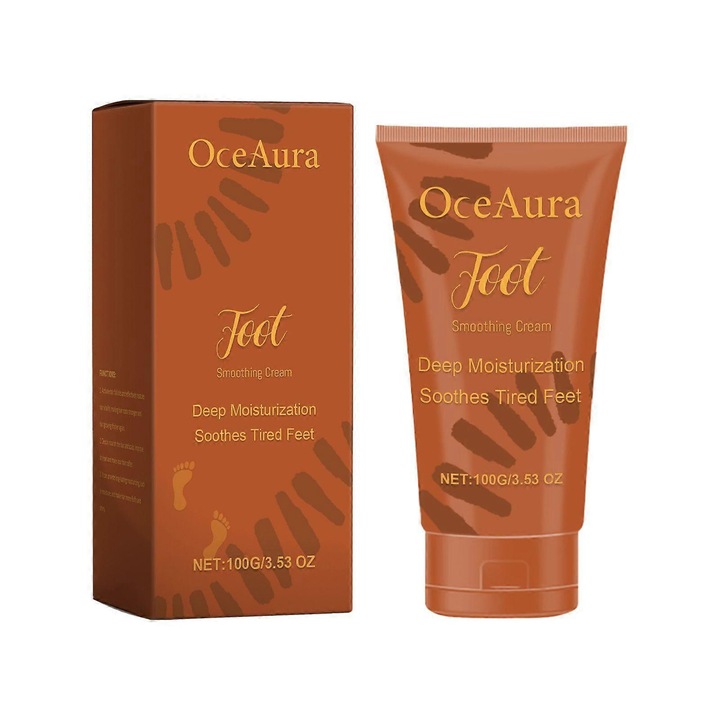 Hidratáló lábkrém, OceAura, kókuszolajjal és avokádóolajjal, 100g