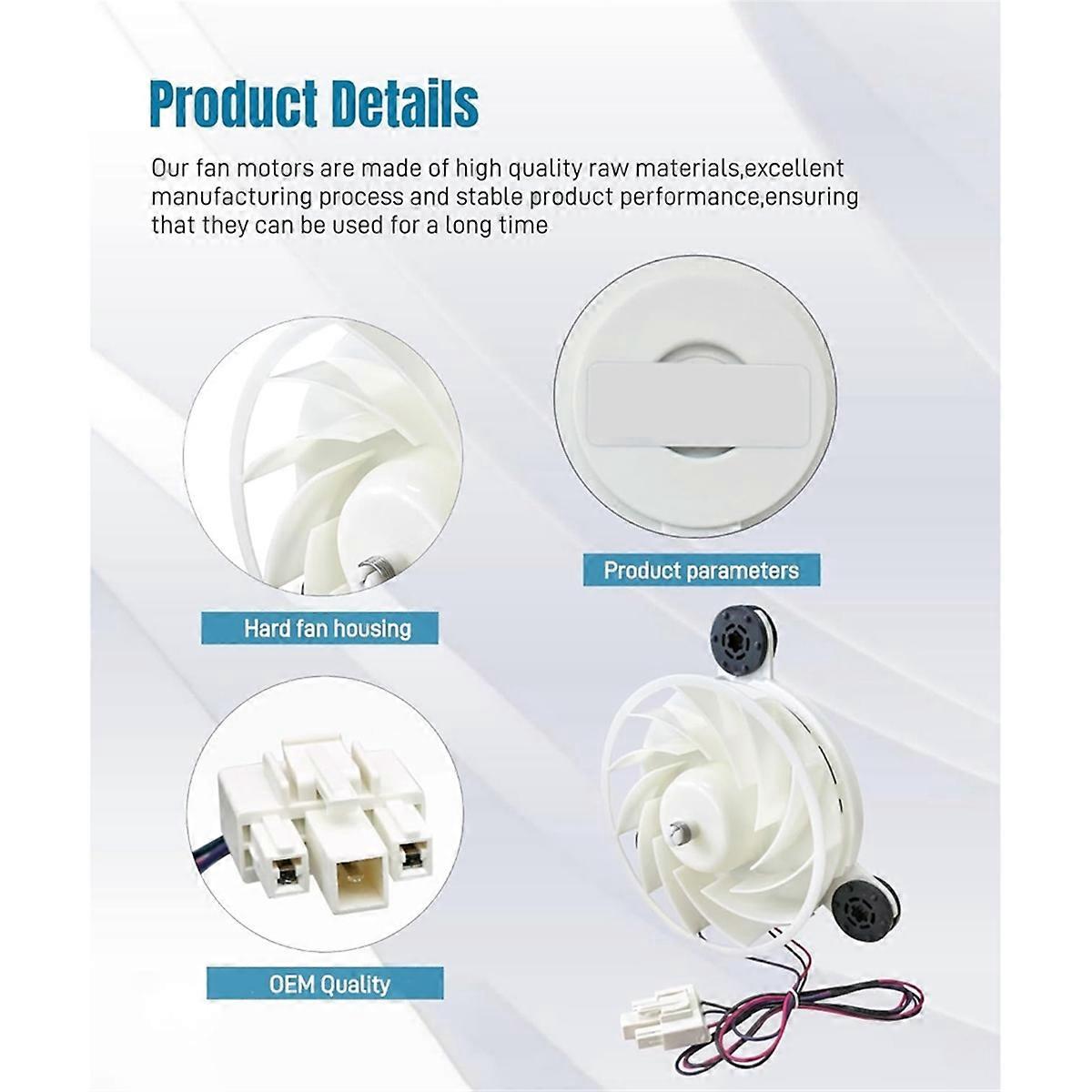 MOTORE VENTILATORE EVAPORATORE Frigorifero DC 12V Per Samsung