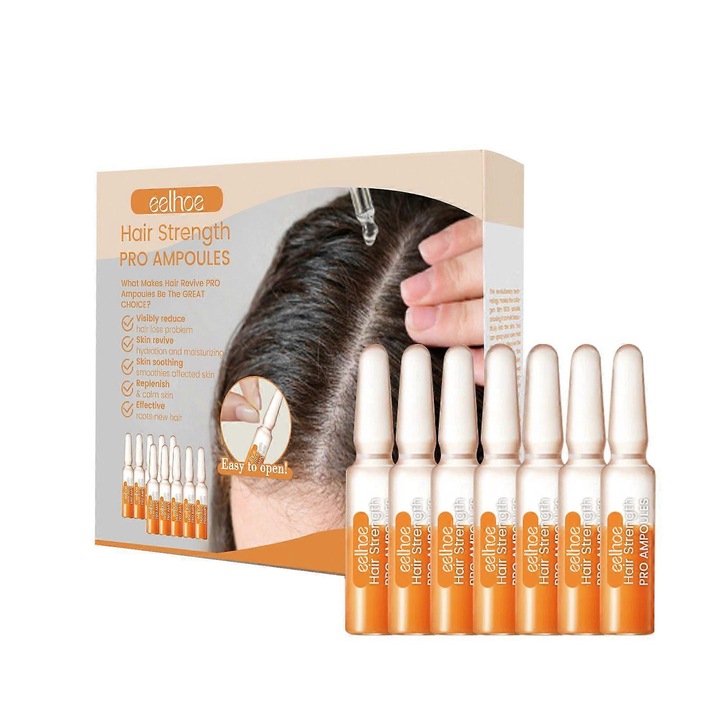 Ampoule regenerare instantanee par, 7x2ml, tratament pentru scalp, imbunatateste sanatatea parului
