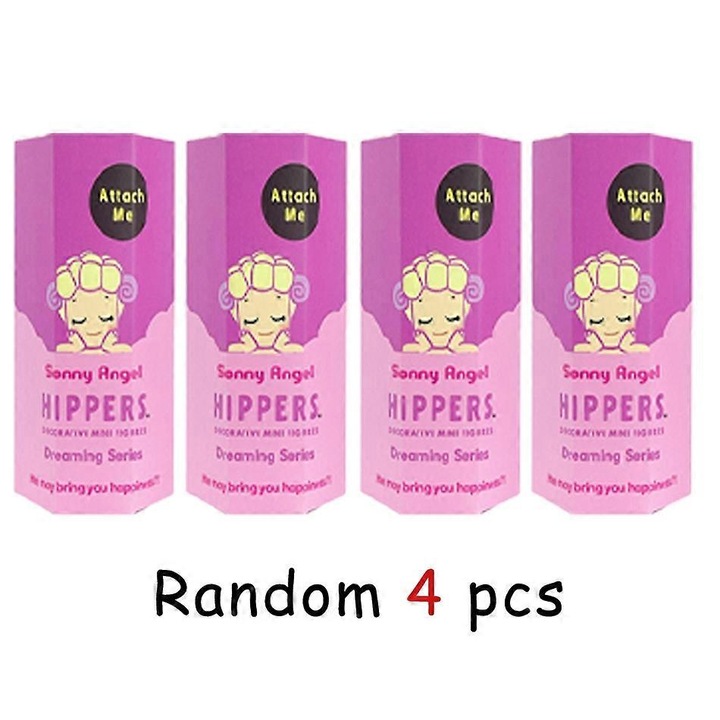 Sonni Angel figura, 4 darabos készlet, PVC, 8 cm, többszínű