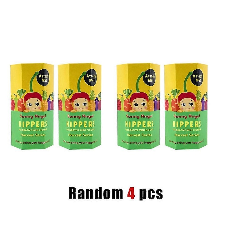 Sonny Angel figura, 4 darabos készlet, PVC, 8cm, többszínű